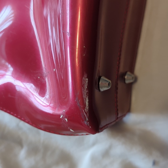 Red vinyl Beijo bag - Picture 4 of 4